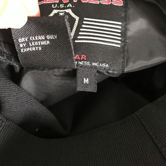 Arlen Ness Black Leather Straight Leg Moto Pants Womens Size M Bikerwear Punk - Picture 12 of 12